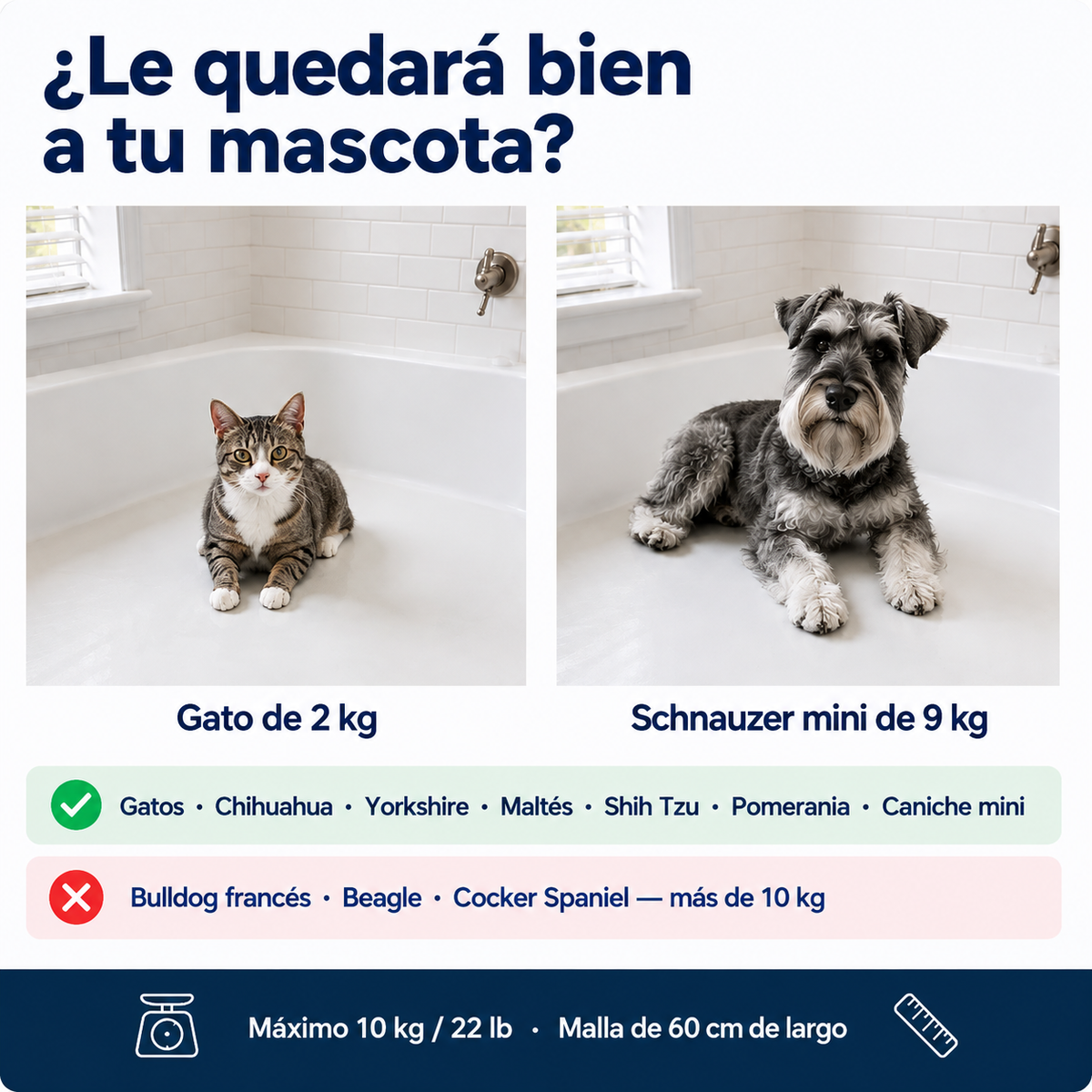 Soporte de Baño Para Perros & Gatos